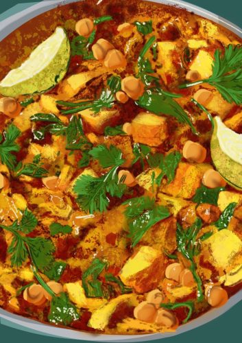 Sweet potato and Chickpea Curry