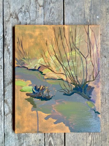 'Scarper of the sun before spring' the day it was painted