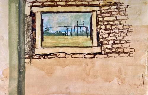 View from old milking shed in Zvaigznītes, Latvia